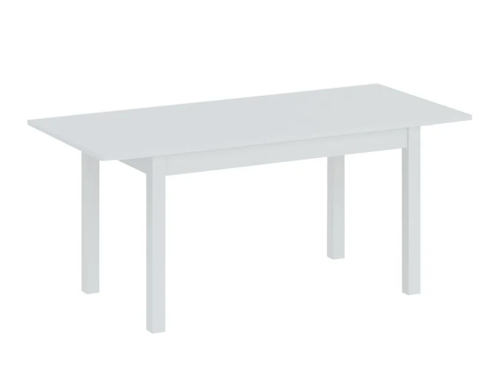 Table extensible BOGATA blanche laquée - Gain de place et design chic - 2