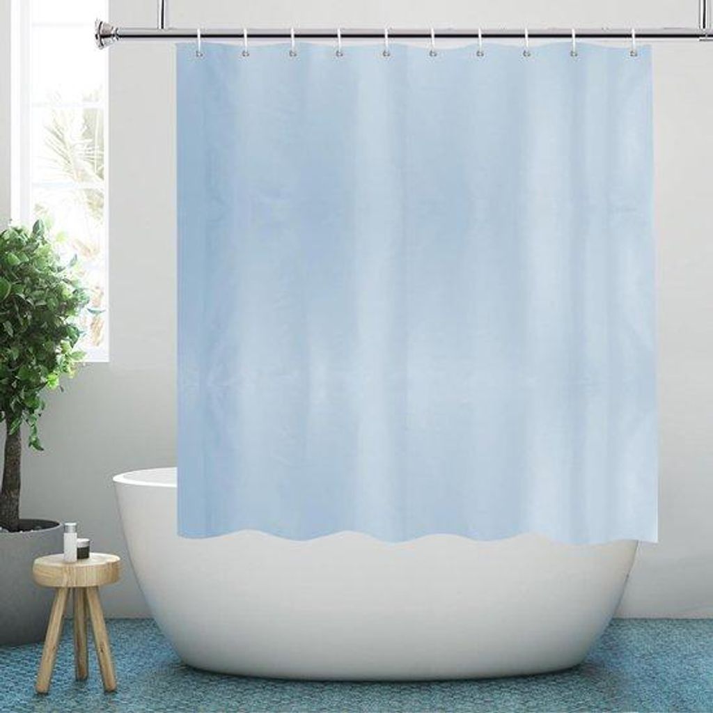Lichtblaues Duschvorhang 150x150cm Polyester