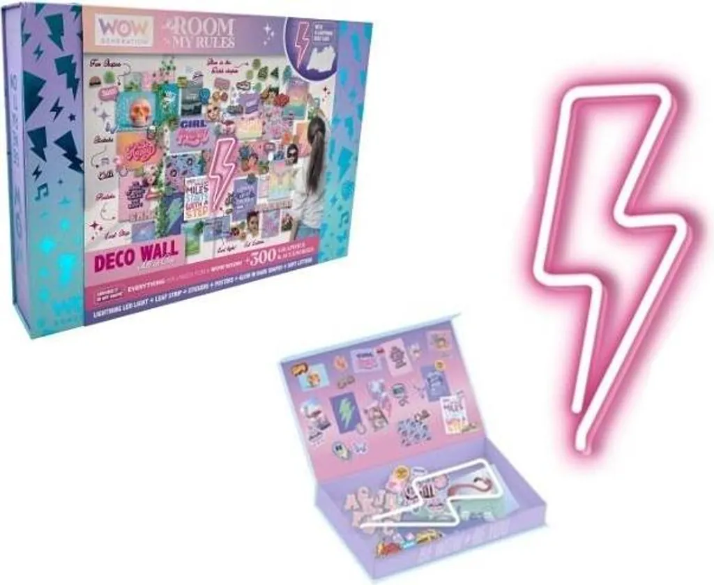 Set de Décoration LED Wow Generation - Éclairage Néon Rose et Design Chic - 2