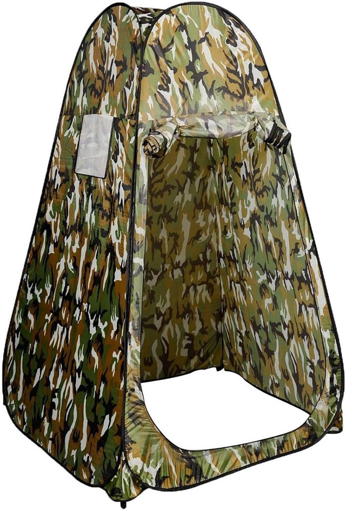 COSTWAY Campingzelt Duschzelt Pop-up Zelt Toilettenzelt Beistellzelt Lagerzelt Umkleidezelt Trekkingzelt mit Tragetasche 120x120x190cm