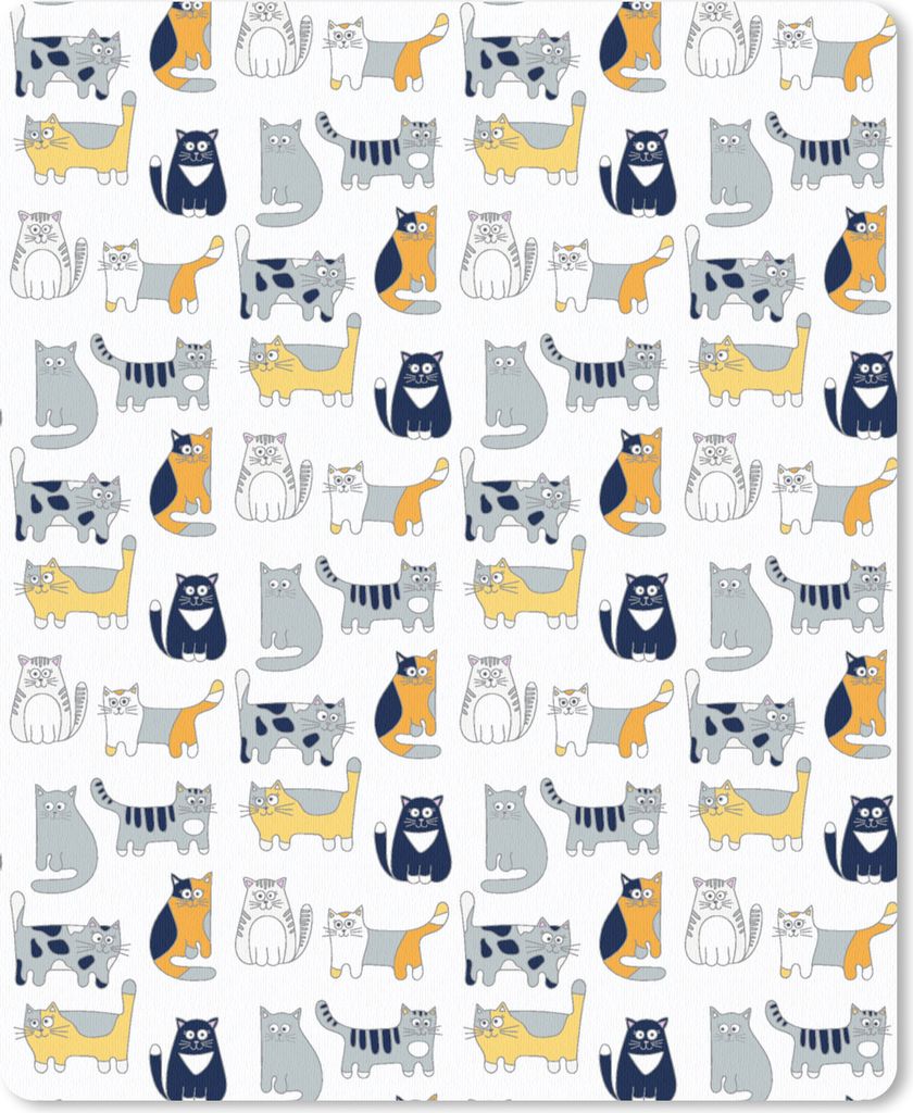 MuchoWow Mauspad Mousepad Muster - Katze - Kater - Jungen - Mädchen - Kinder - Kind 30x40 cm - Mousepads - Maus Mat - Pad - Mausunterlage - Maus...