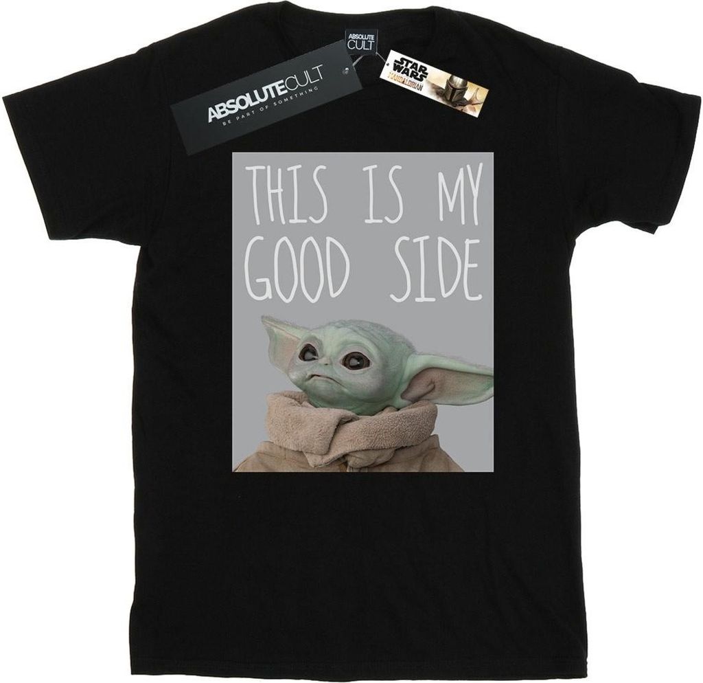 Star Wars - "The Mandalorian The Child Good Side" T-Shirt für Herren BI47131 (M) (Schwarz)