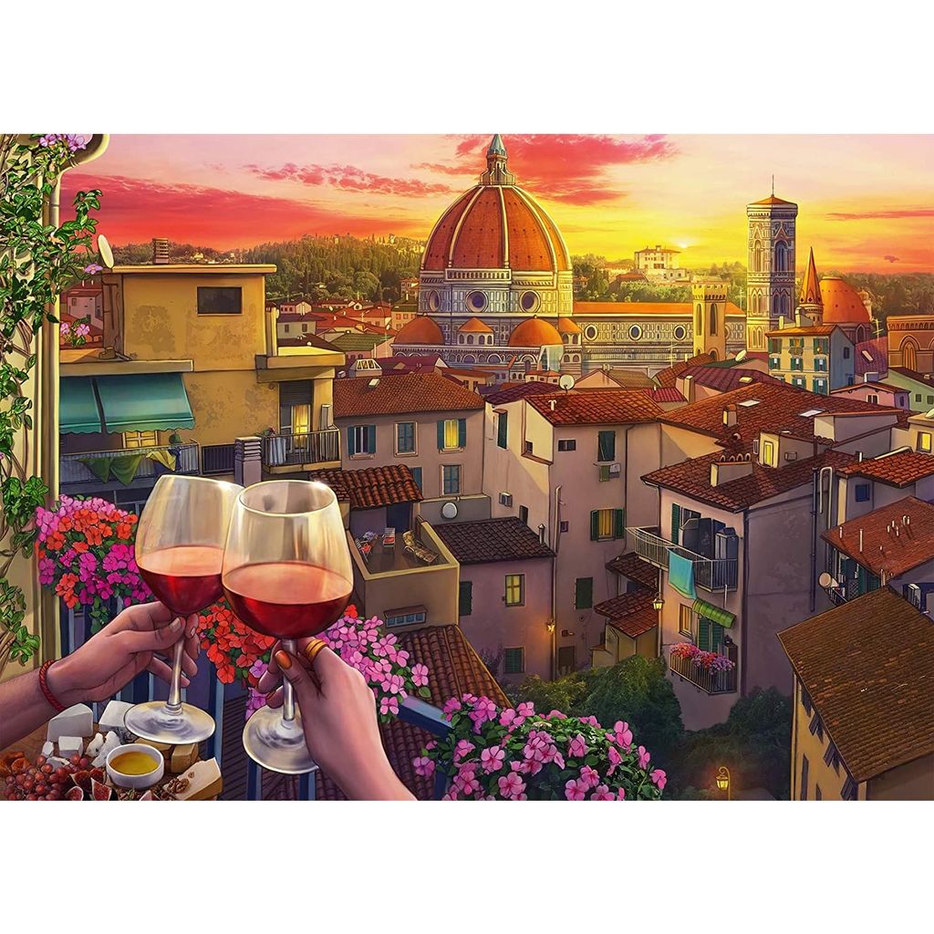 RAVENSBURGER Puzzle Gemütliche Orte: Terrasse in Florenz XXL 500 Stück