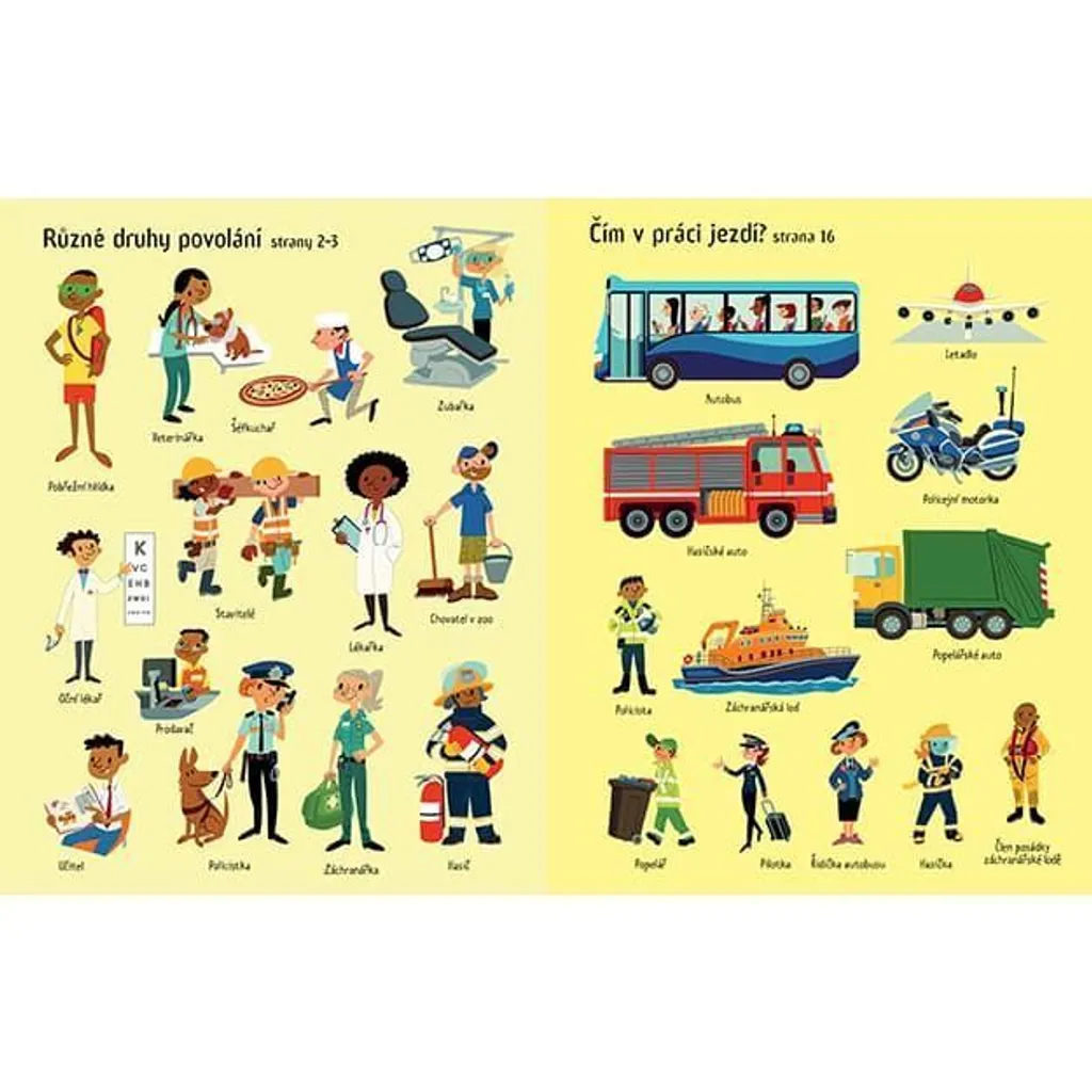 Cahier d'activités avec stickers sur les métiers pour petits enfants