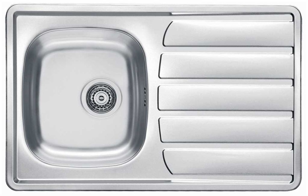 Küchenspüle Edelstahl Leinen 79 cm Einbauspüle Leinenstruktur, Zoom 20