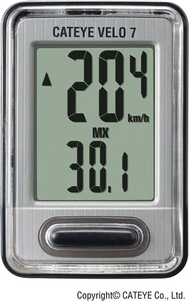 SHIMANO Velo7 CC-VL520, ordinateur de vélo, gris, Image du produit 