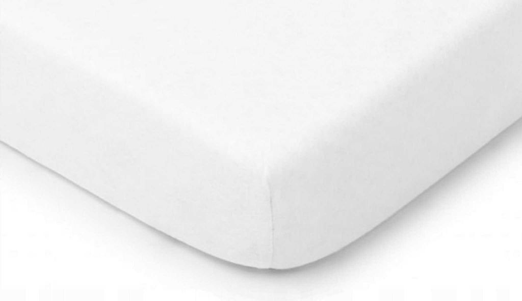Žerzejové prostěradlo 60x120 s gumičkou na postel, bílé Obrázek produktu 