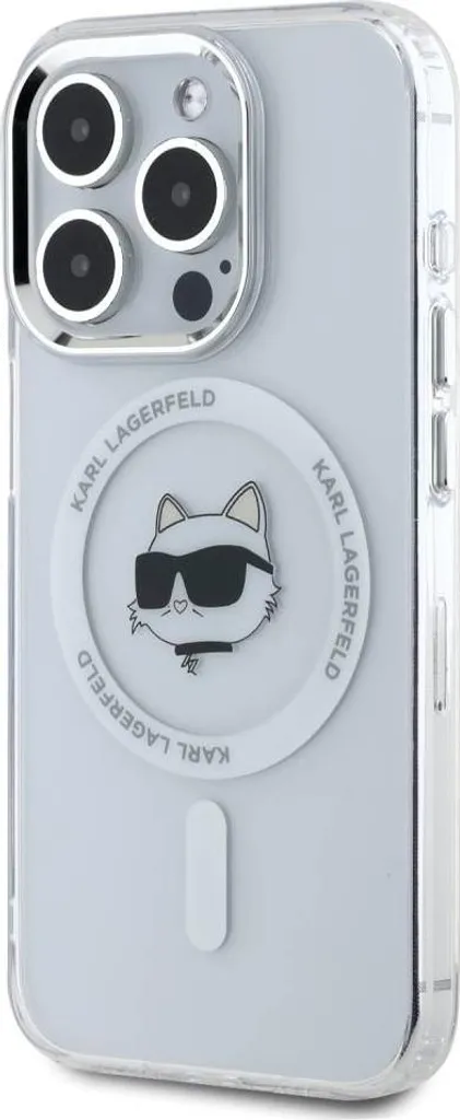 Karl Lagerfeld iPhone 15 Pro Max Case White MagSafe IML Choupette - 2