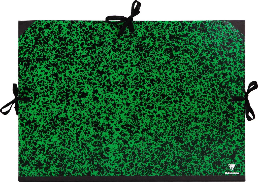 Clairefontaine 10x Zeichenmappe Annonay, Bandverschluss, 32x45cm A3+ Grün 32000C