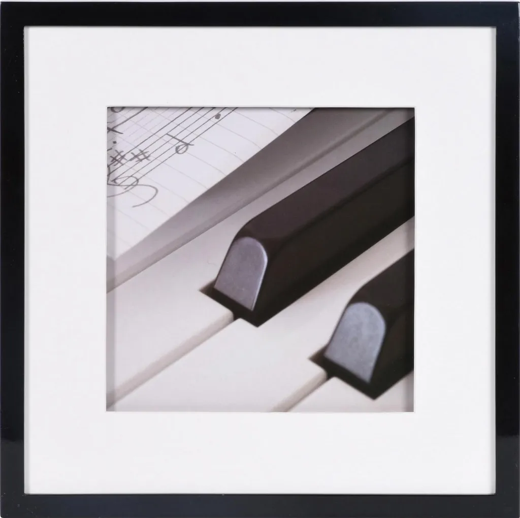 Cornice Nera 30x30 Effetto 3D Legno | Design Moderno per Musicisti