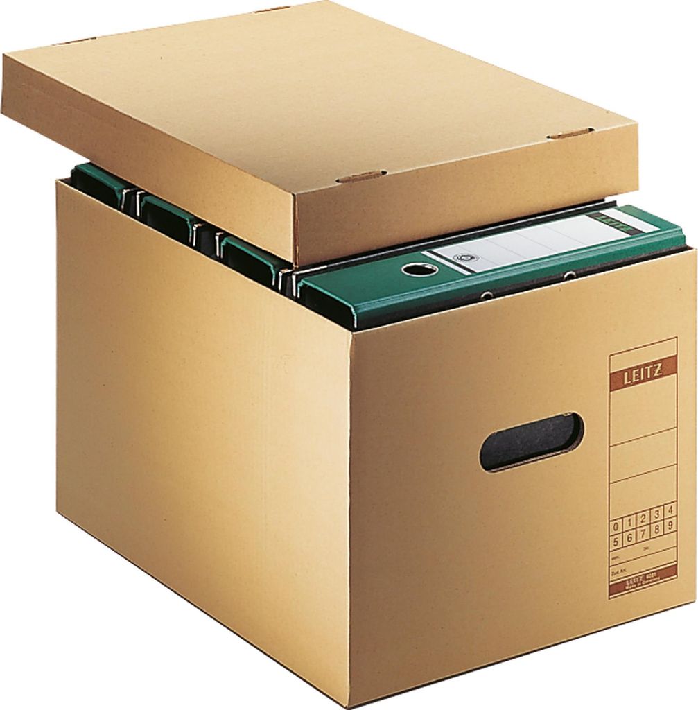 Leitz Archivbox 60810000 DIN A4 max. 7Ordner Pappe natronbraun