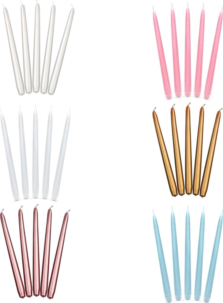 Kuželové svíčky, 24 cm, svatební, narozeninové, doba hoření Obrázek produktu 