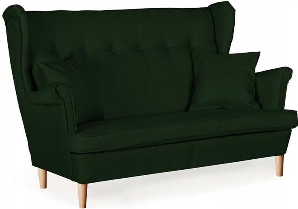 Family Meble Sofa Ari 2-Sitzer Sofa Couch Zierpolsterung Freistehendes Lounge Sofa Bequem zum Entspannen Für Wohnzimmer Wartezimmer Büro (TWIST 1...