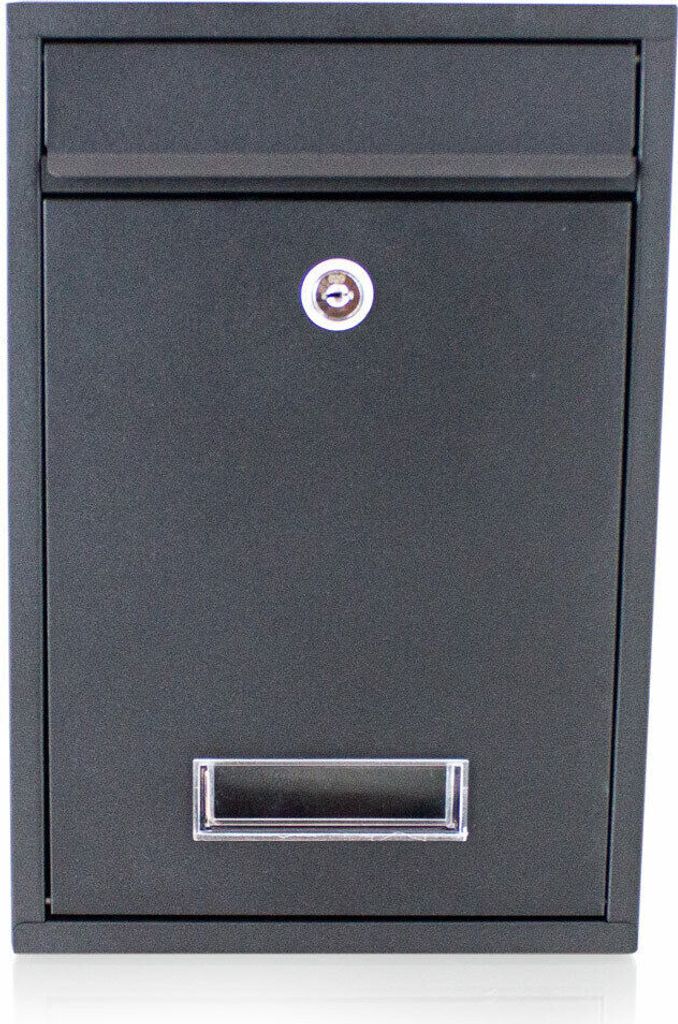 Bituxx Briefkasten klein mit Namensschild Schwarz MS-16848 Produktbild 3