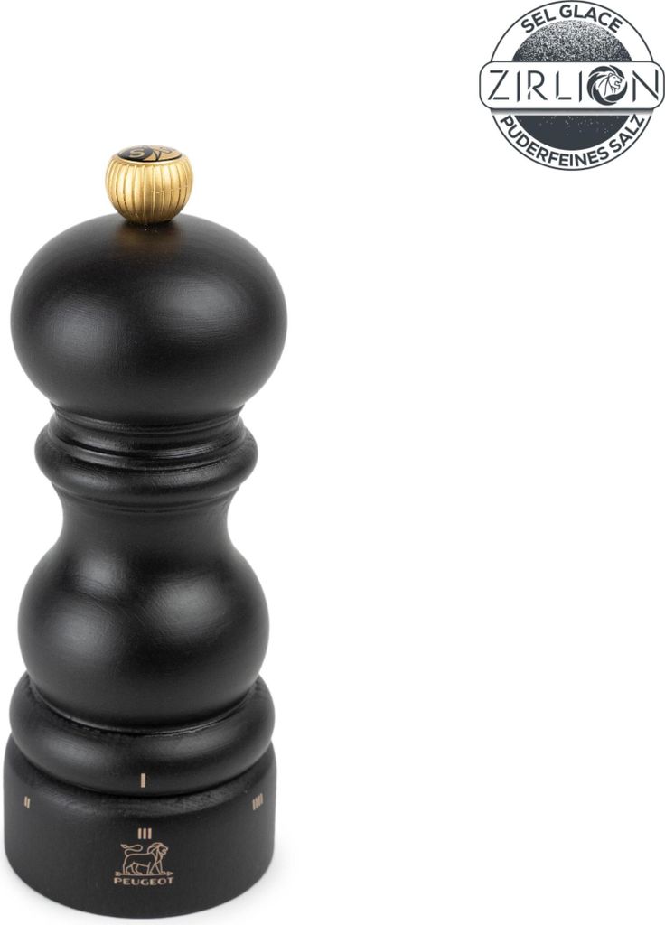 PEUGEOT Salzmühle PARIS 15cm Schoko Buchenholz uSelect Zirkonia-Mahlwerk Gewürz