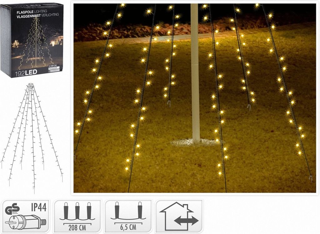 Ambiance osvetlenie stožiara so 192 LED diódami 208 cm Obrázok produktu 11