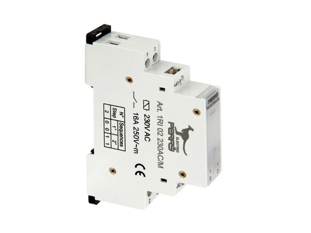 Télérupteur modulaire 2 contacts 230V PERRY pour commande d'éclairage mural - 2