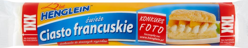 Świeże ciasto francuskie XXL 375g - Henglein Zdjęcie produktu 