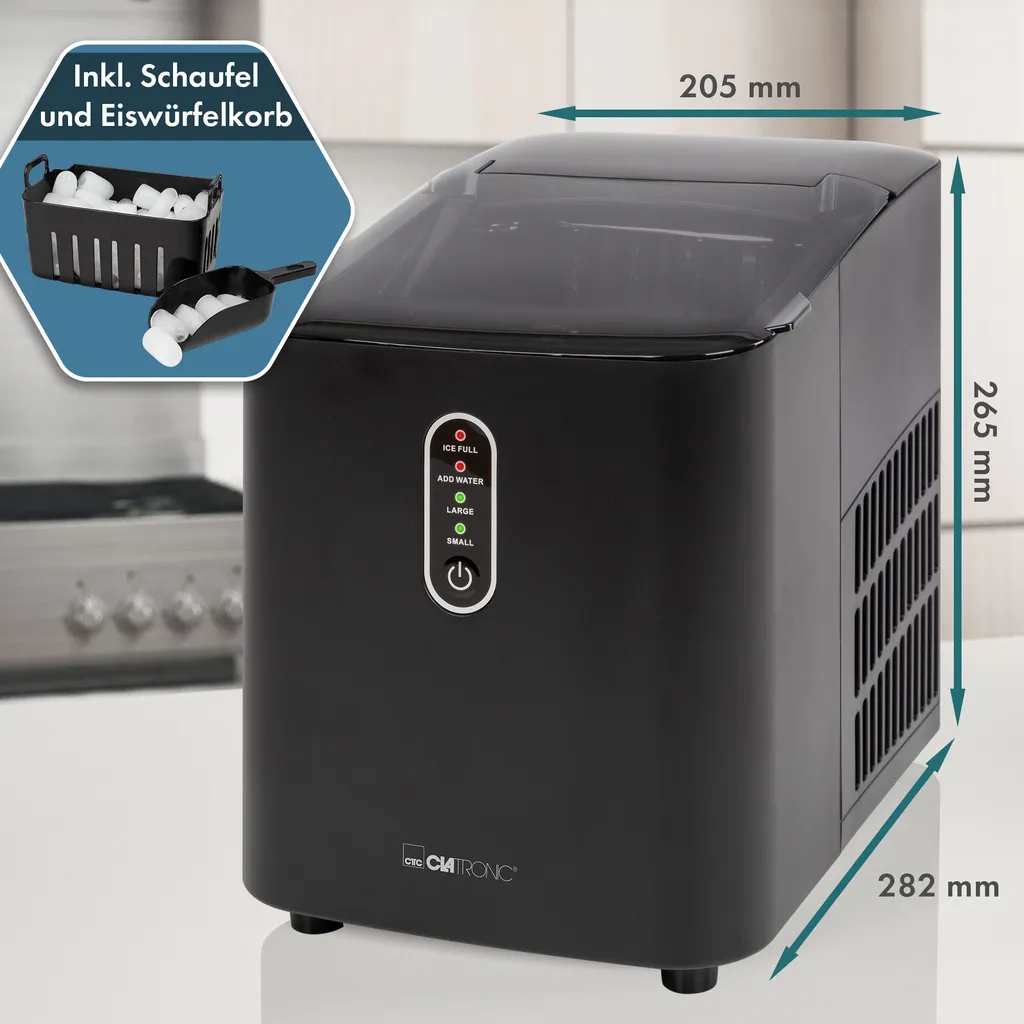 Plus jamais de panne de glace avec cette machine à glaçons rapide 10min
