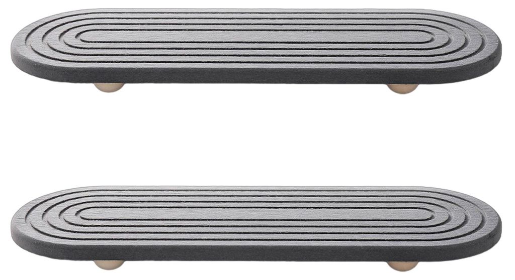 Rutschfeste Spülbeckenmatte mit auslaufsicherem Rillendesign, schnelltrocknende Kieselgur-Ablage für Badezimmerwaschtisch/Waschtischplatte