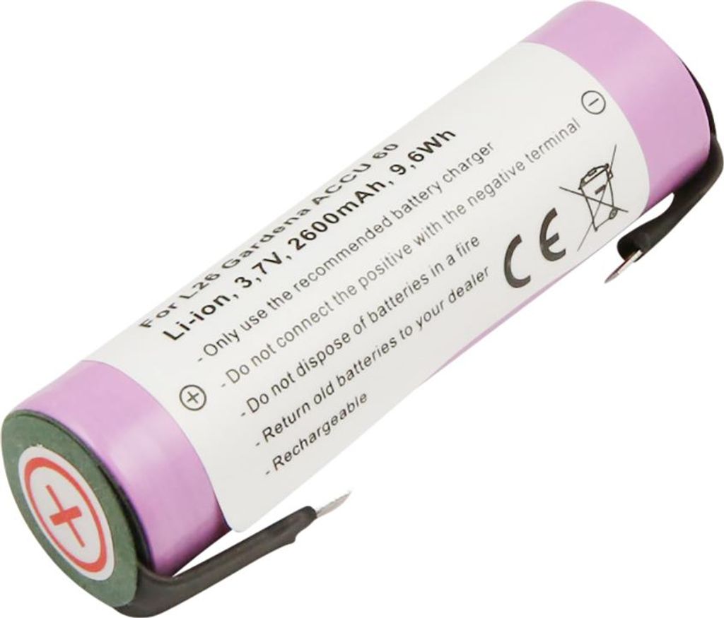 Avizar, Akku Gardena L26 Accu 60 3,7 V 2600 mAh Li-Ion, Rosa