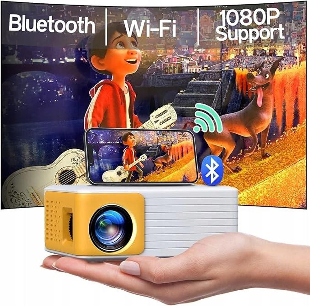 Mini Projektor Yoton Y3 1080P, Wifi Bluetooth, 6000 Lumen, Produktbild 