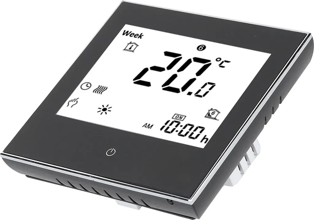 Thermostat d'ambiance tactile programmable pour chauffage central 5A - 2
