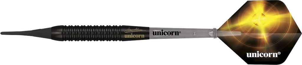 Unicorn Black Brass Gary Anderson Soft Darts - 16g -- 1 Produktbild 