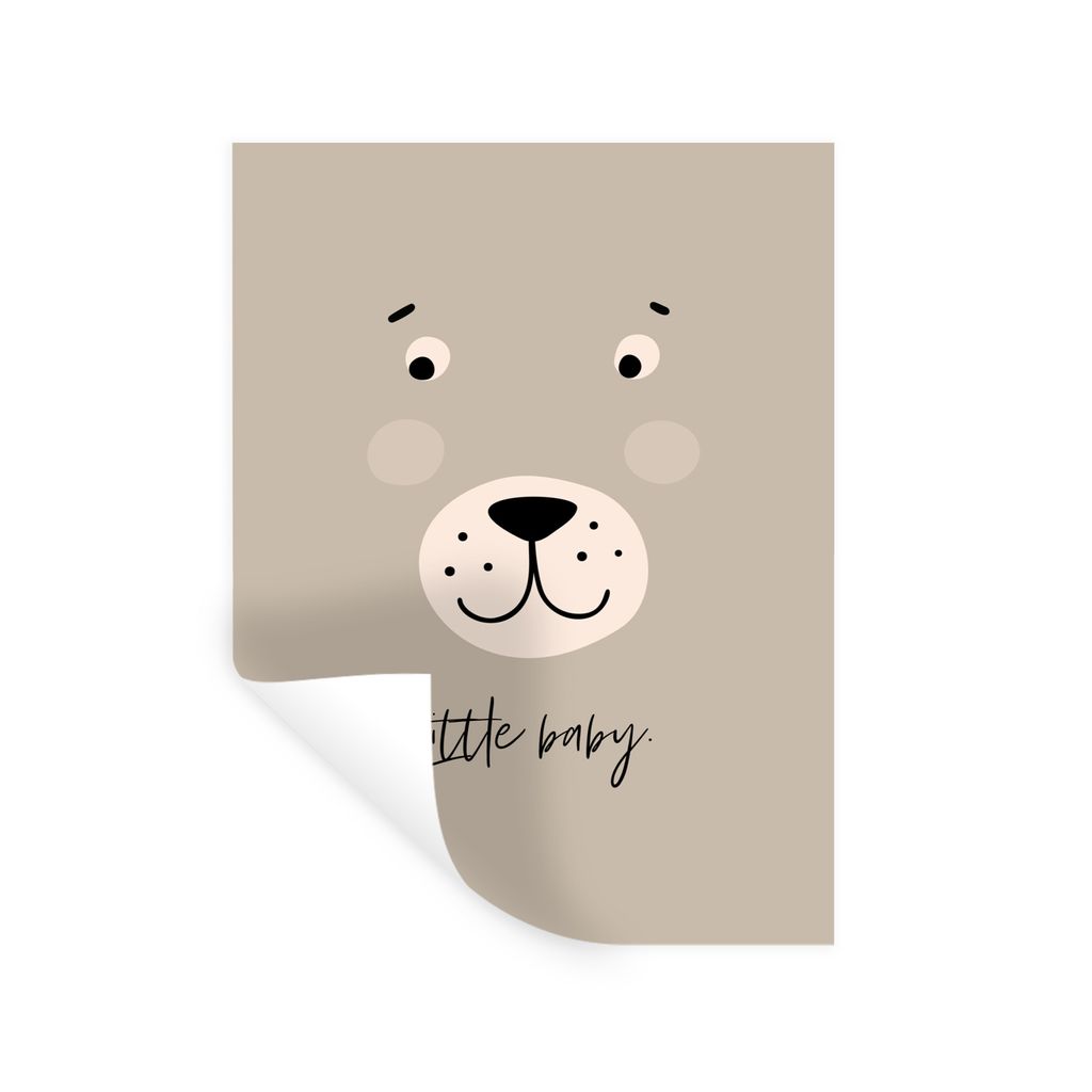 MuchoWow Wandtattoo Wandsticker Wandaufkleber Zitate - Kleines Baby - Sprichwörter - Baby - Kinder - Kinder 30x40 cm Selbstklebend und Repositio...