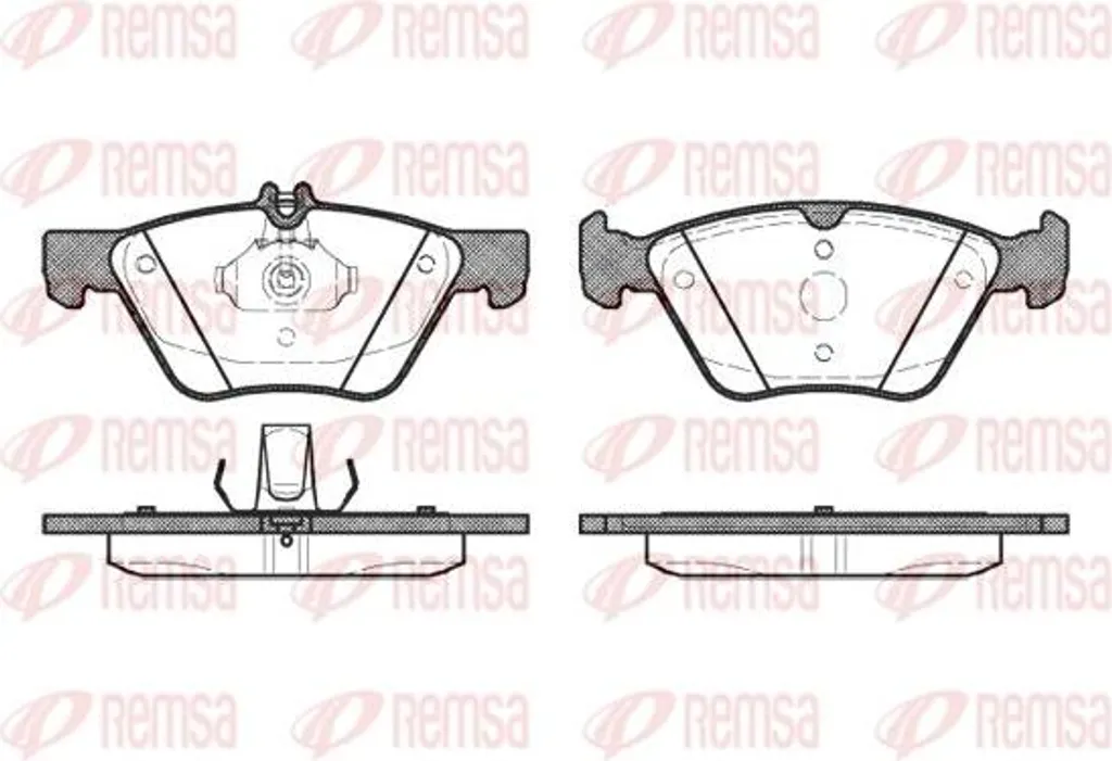 Kit Freinage pour Mercedes et Crossfire : Plaquettes REMSA 0601.20 Fiables