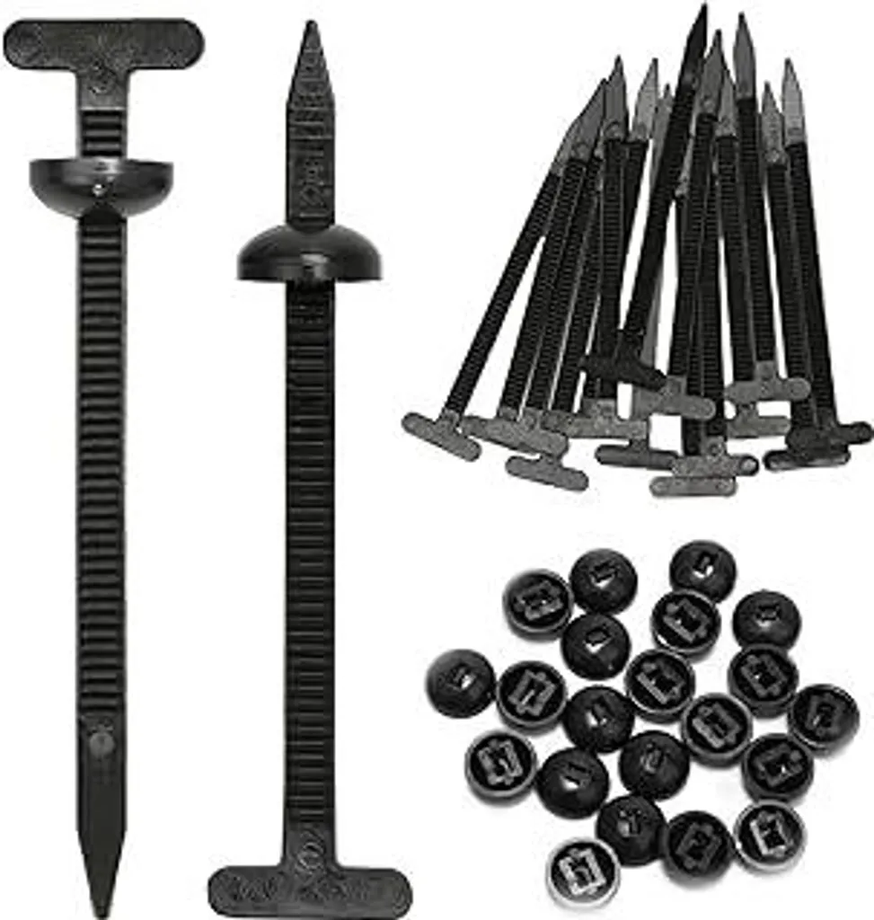 200 Fascette Nylon con Fibbia Universale Nere - Kit Riparazione Carrozzeria