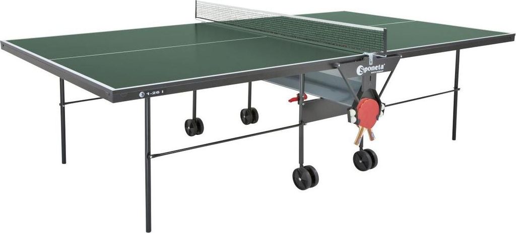 Tischtennisplatte Sponeta S1-26 i – Indoor Profitisch 16 mm, klapp- & rollbar, Anfänger- und Hobby-Modell