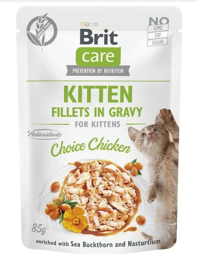 BRIT Care Cat Kitten Choice Pouch - Nassfutter für Katzen - 85 g