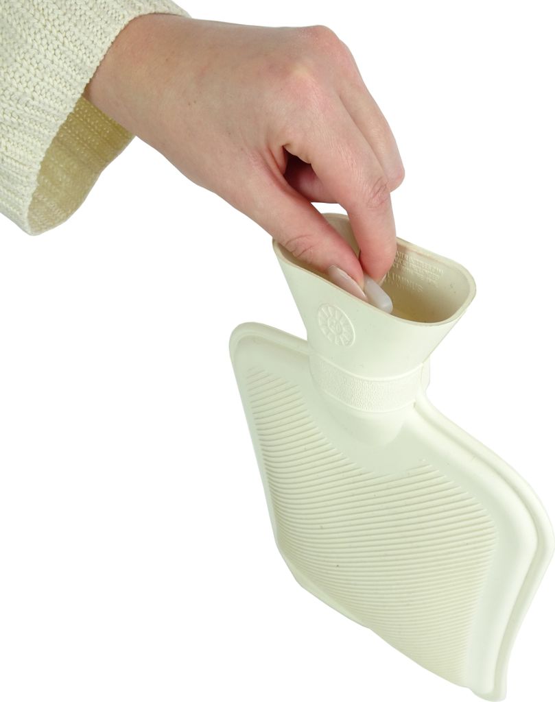 axion® Wärmflasche mit Bezug, Farbe anthrazit / weiß, 33 x Produktbild 8