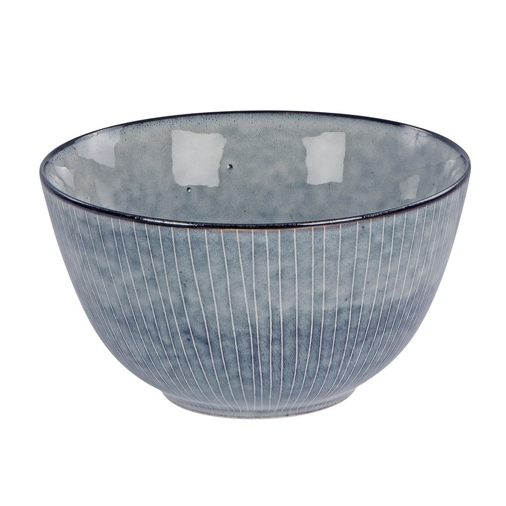 Broste Copenhagen Schüssel Nordic Sea 20 x 11 cm Steingut grau