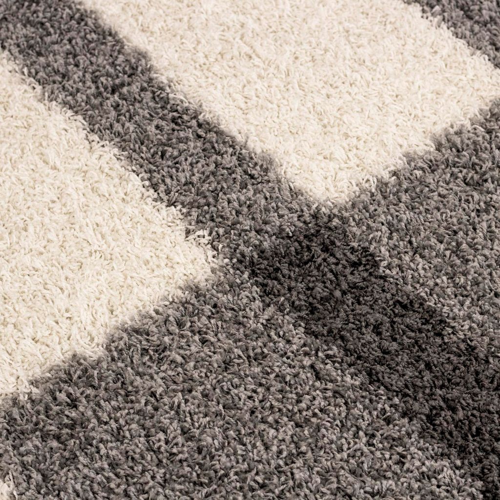 Villa Möbel Galiva Bettumrandungs-Teppich Set Hellgrau, Grösse:2 x 60x110 cm + 1 x 80x150 cm