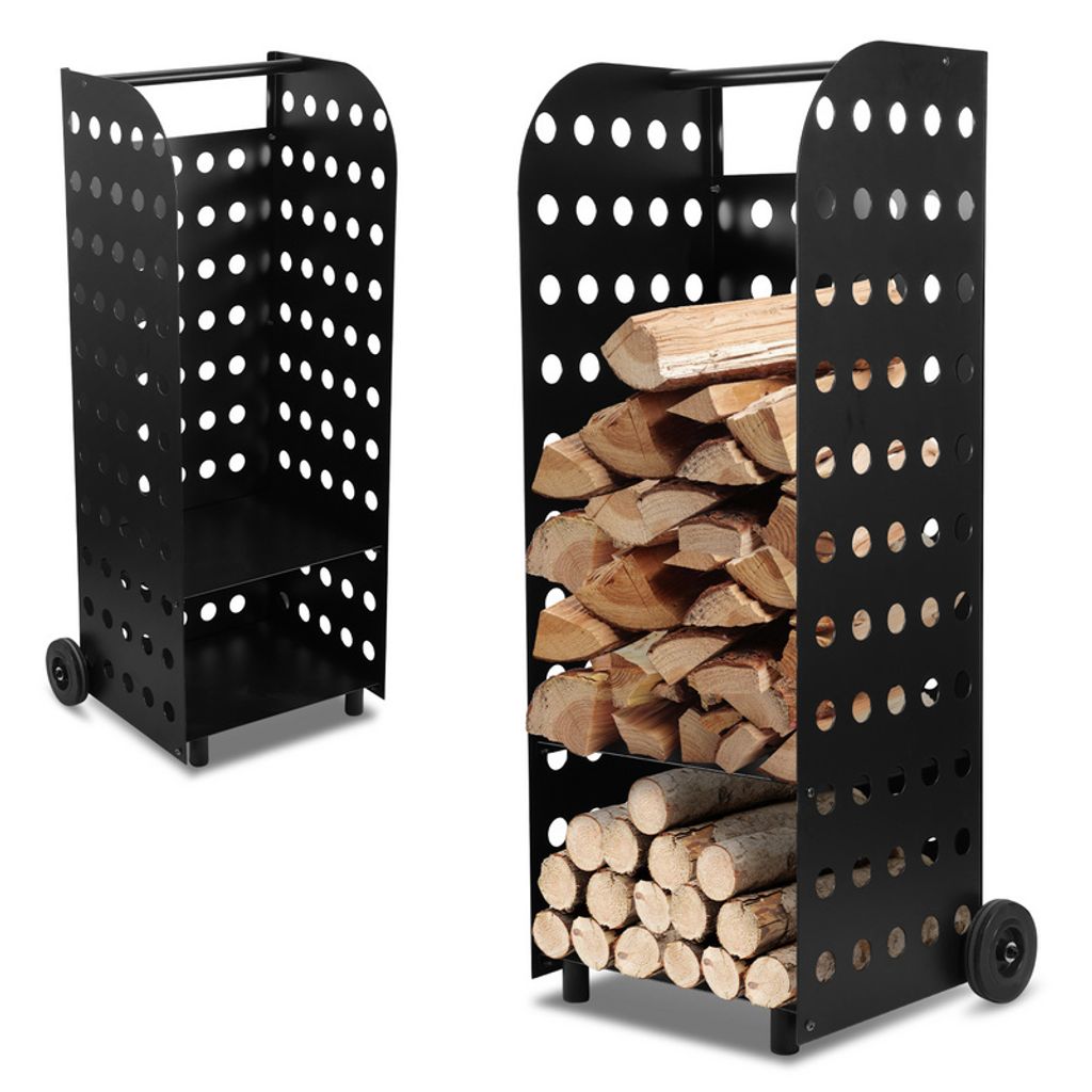 Jopassy houtrek voor haardhout, houtopslag, houten rek met Productafbeelding 