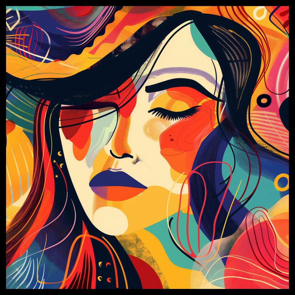 Poster 70x70cm Reichtum der Farbpalette