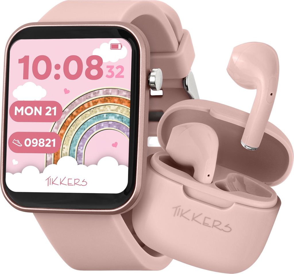 Ensemble montre connectée et écouteurs Tikkers Smart Series Image du produit 