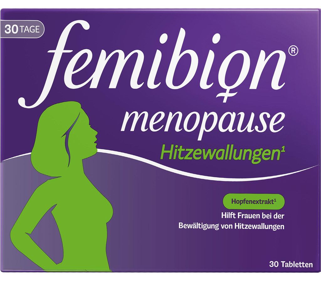 Femibion Menopause Tabletten bei Hitzewallungen, 90 St. Produktbild 
