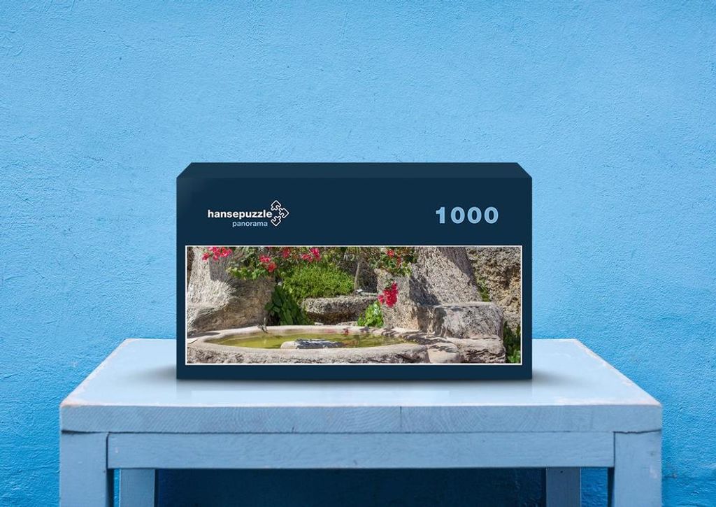 hansepuzzle 58412 - Brunnen Puzzle, 1050 Teile, Hintergründe, 60,0 x 46,0cm mit hochwertiger Aufbewahrung, Kartonbox & Beutel