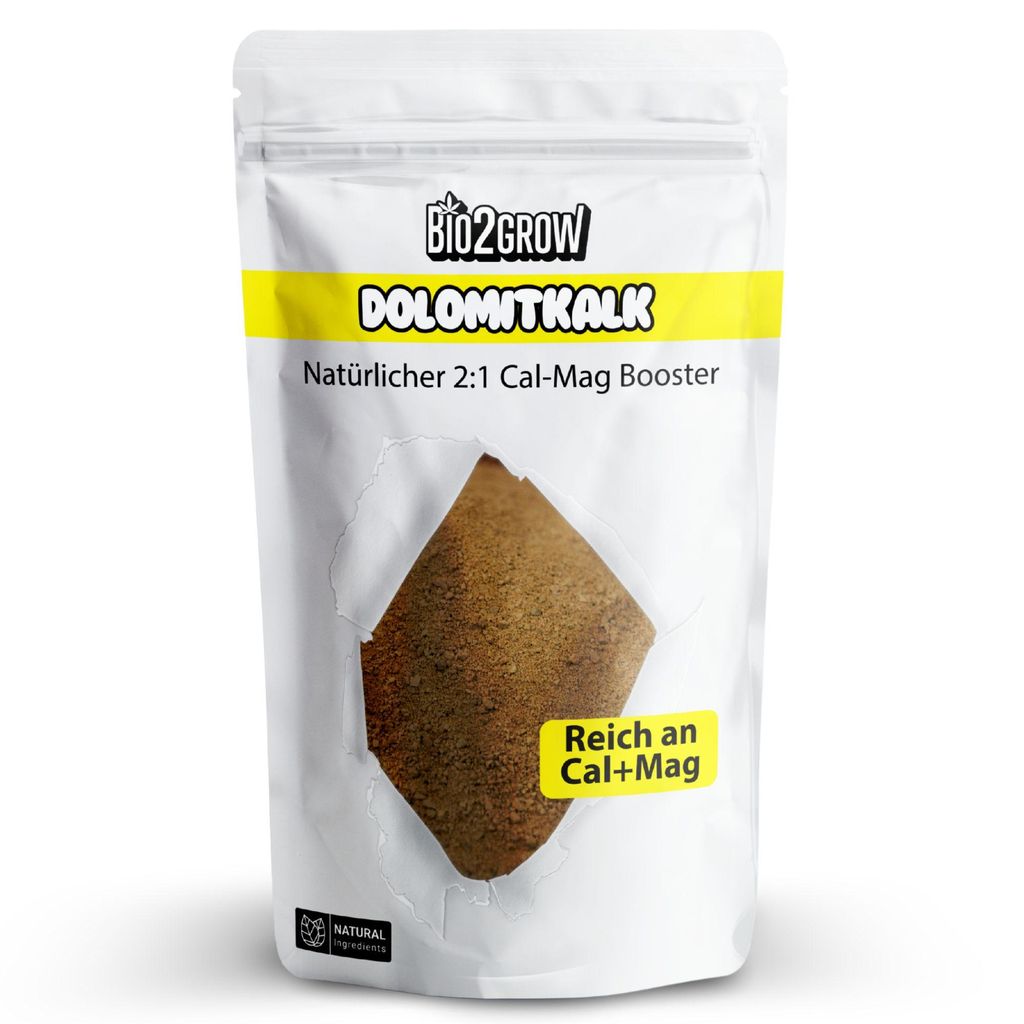 Bio2Grow Dolomitkalk 1KG – Magnesium und Calcium für Bodenverbesserung, pH-Wert-Regulierung und gesundes Wachstum