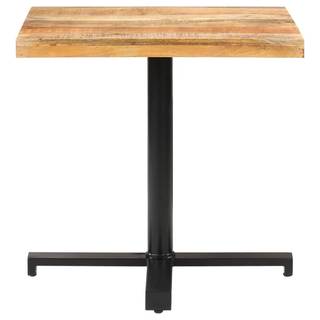 Table à manger gain de place 80x80 cm en bois massif stable et durable