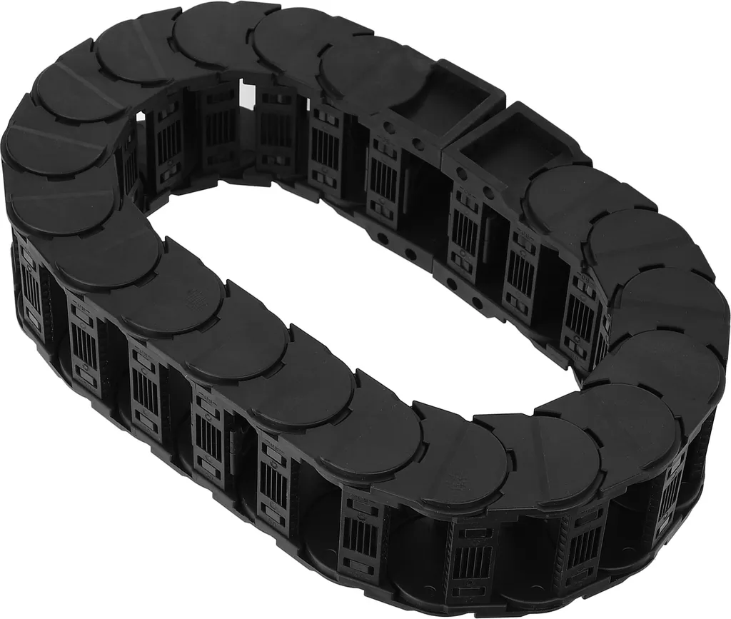 Chaîne de traînage de câble en nylon noir 0,7m pour machine-outil CNC