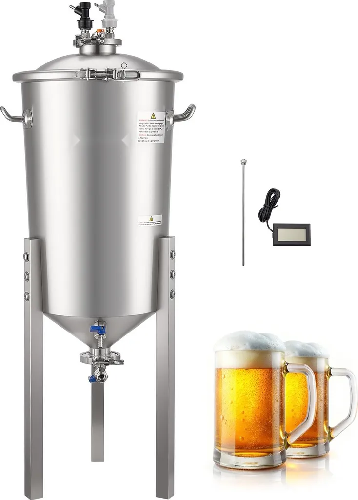 Fermenteur 30L inox pour brassage maison de bière artisanale et vin