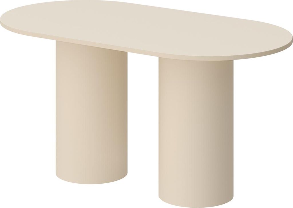 Design Esstisch Tisch Roseo oval 150x75x80 cm Esszimmer Pastellkollektion