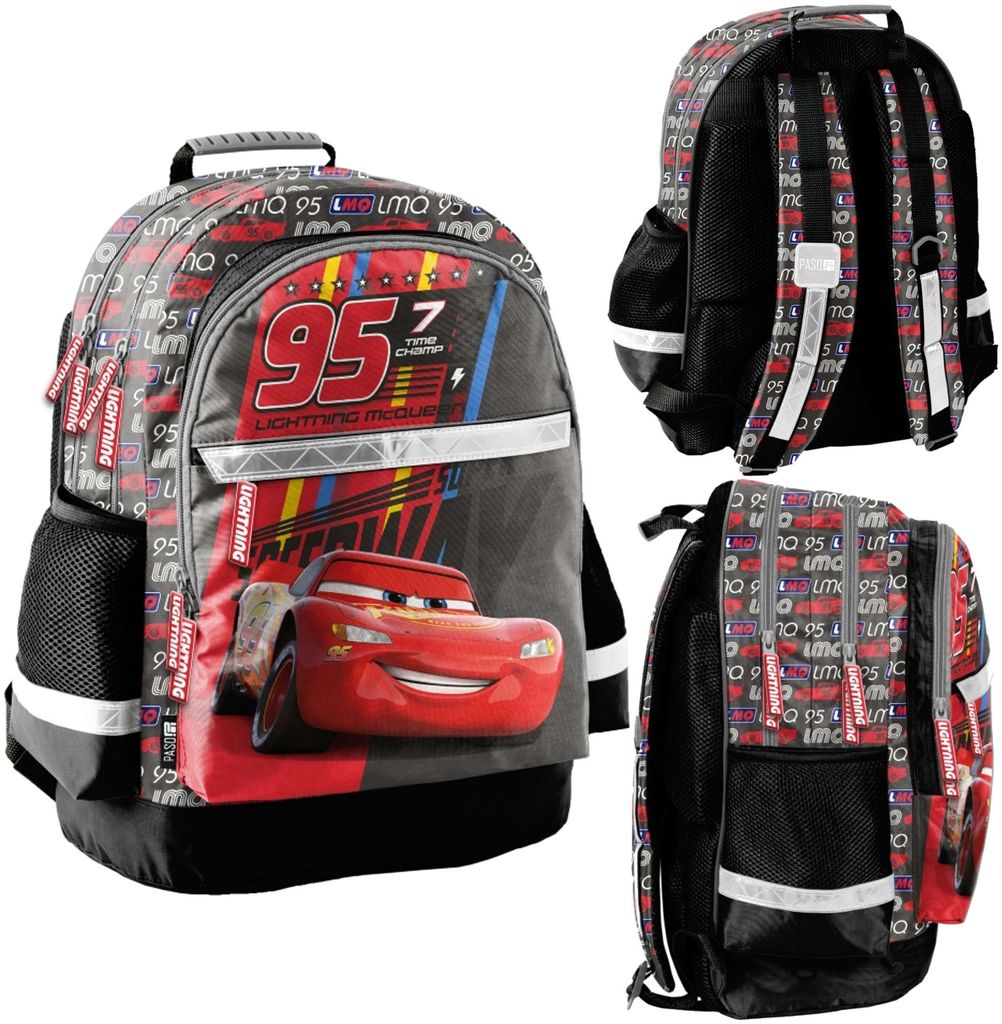 Paso Schulrucksack Cars Lightning McQueen Produktbild 