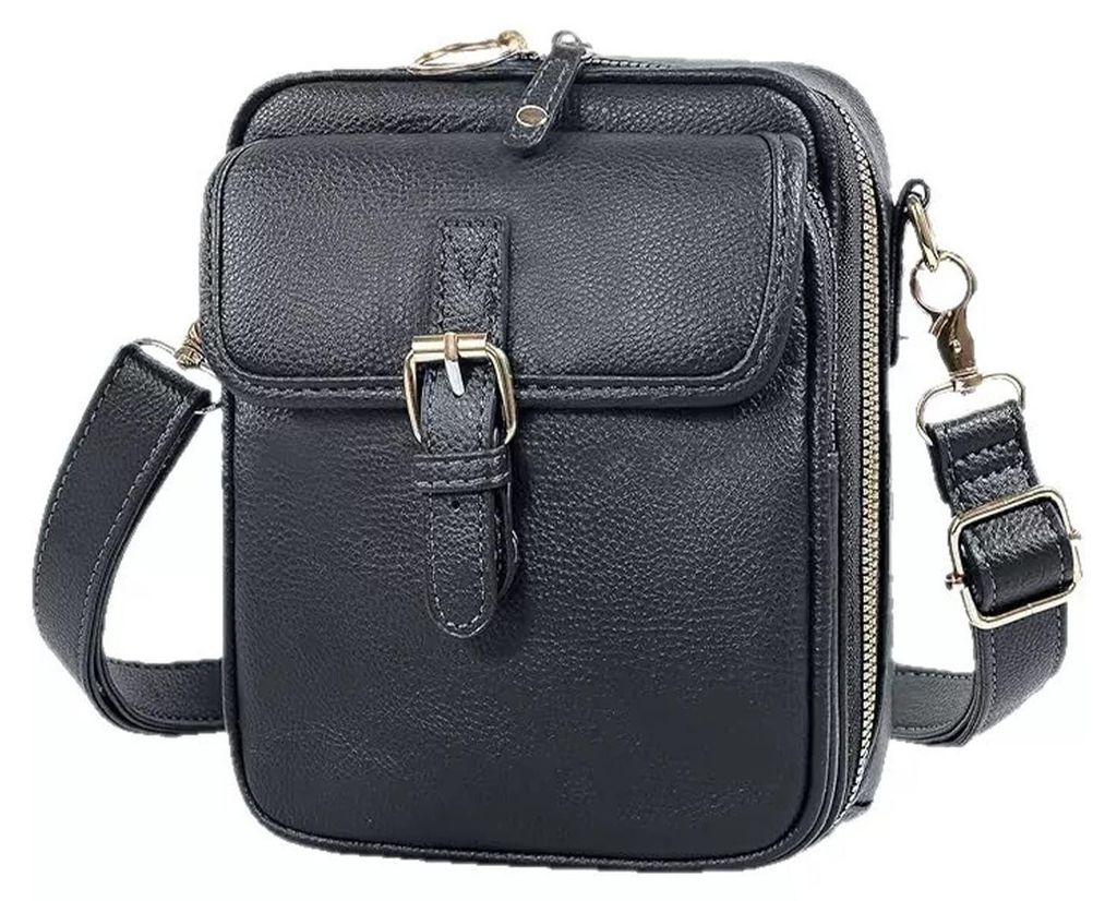 Damen-Reisetasche, Umhängetasche aus Kunstleder mit verstellbarem Riemen, Messenger Bag, Crossbody-Geldbörse für Handy, Karten und Schlüssel