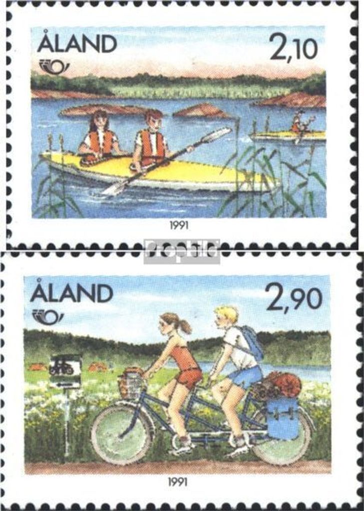 Briefmarken Finnland - Aland 1991 Mi 51-52 (kompl.Ausg.) postfrisch NORDEN