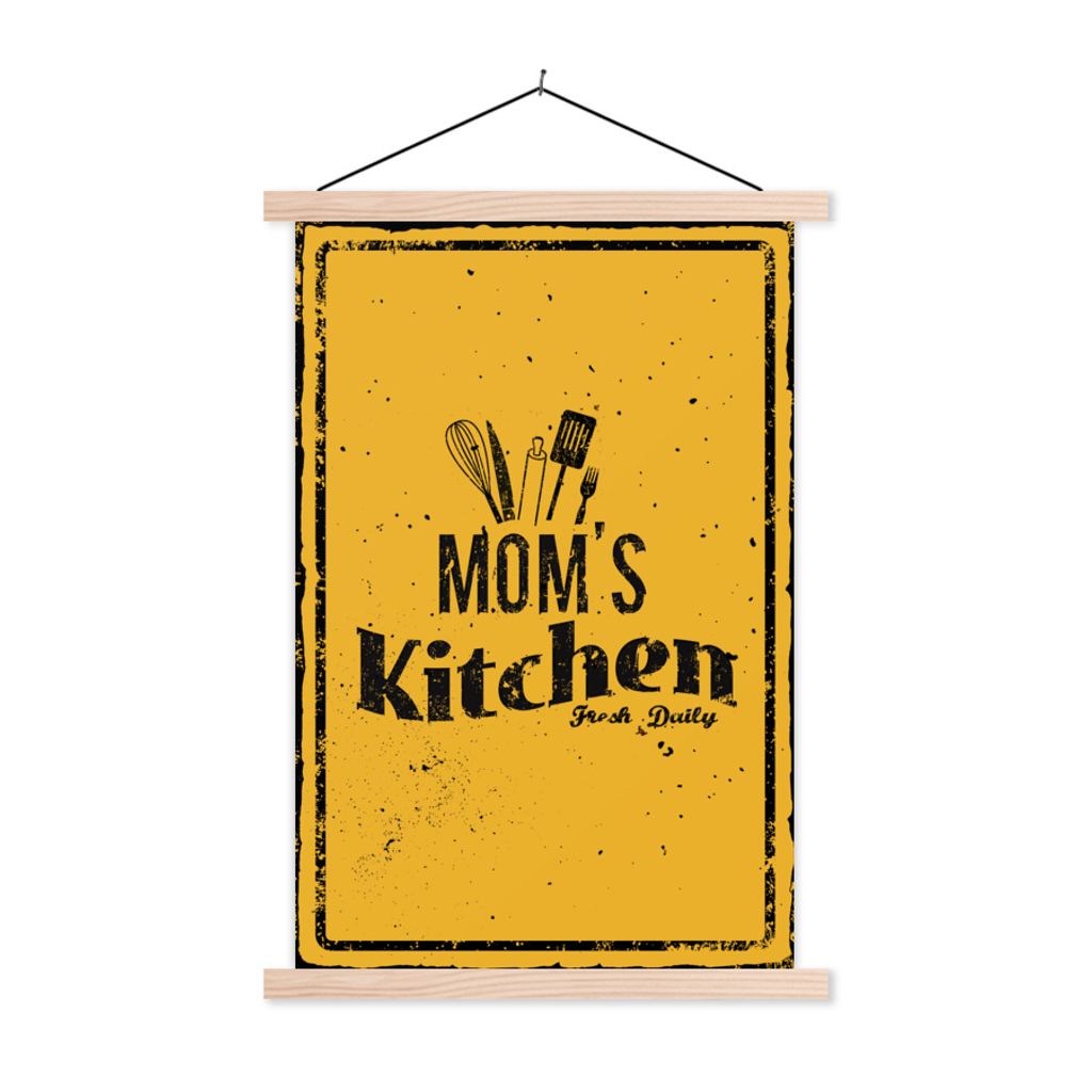 MuchoWow® Textilposter Küche - Mutter - Vintage 60x90 cm Produktbild 